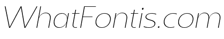 Sanshiro Thin Italic