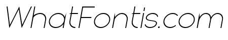 Gladiora Thin Italic
