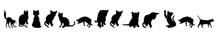 cats silhouettes