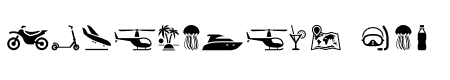 tourism and travel icons