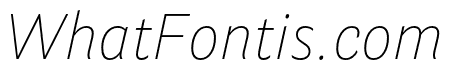 Parry Grotesque Thin Italic