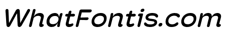 Hoss Round Wide Medium Italic
