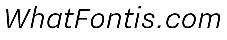 Nitti Grotesk SemiLight Italic