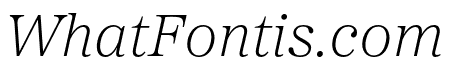 Proxima Sera Extralight Italic