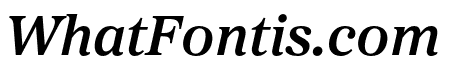 Proxima Sera Semibold Italic
