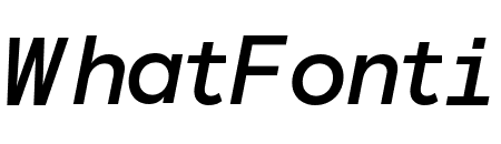 Basis Grotesque Mono Medium Italic Pro