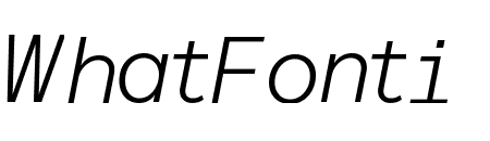 Basis Grotesque Mono Light Italic Pro