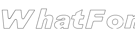 BLack Italic Outline