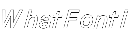 Medium Italic Outline