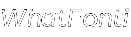 Regular Italic Outline