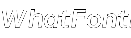 Semibold Italic Outline