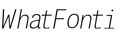 PFDasGroteskMonoPro-ThinItalic