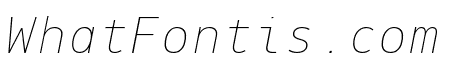 PFDINMonoPro-XThinItalic