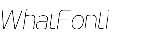 PF Beau Sans VAR Extra Thin Ita
