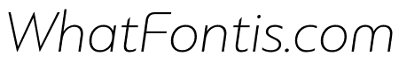 PFBagueUniPro-ThinItalic