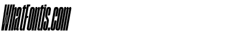 SegmentA NarrowBlackItalic