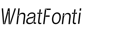 NotchGrotesk CndsdLtitalic