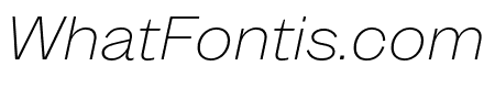 MintGroteskDisplay ThinItalic