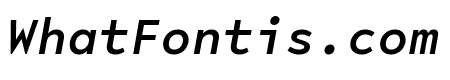 LeloMono MediumItalic