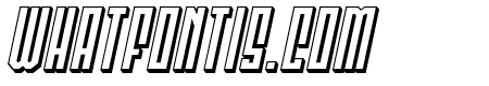 Templar Shield 3D Block Italic
