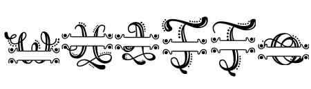 Retro Round Monogram Style