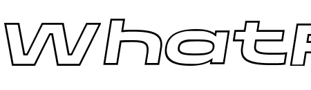 Taruno Wide Outline Italic