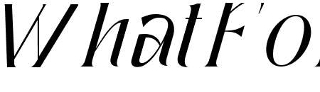 Quaffing Together Italic
