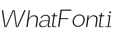 Maginer Extra Light Italic