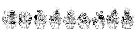 CUPCAKE-GHOUL-CANDY DOODLE