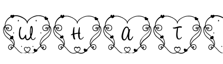 Curly Valentine Monogram