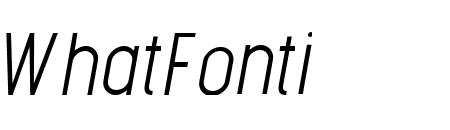 Metroland Light Italic