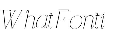 Carlgine Thin Italic