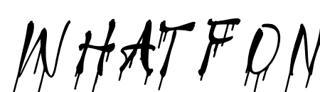 Haloween Freaky Italic