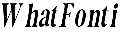 The Documentary Condensed Itali Condensed Italic