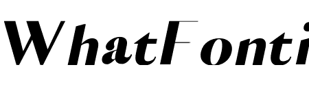 VOGUISH Extra-bold Italic