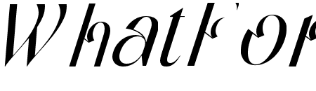 Gradually Reduced Italic