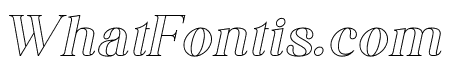 Jackal Holiday Italic Outline