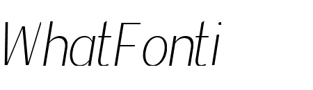 Magnisa Sans Light Italic