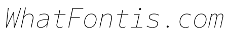 Darkmode Mono Off Hair Italic