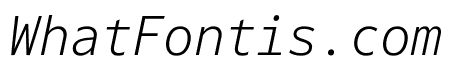 Darkmode Mono On Light Italic