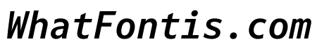 Darkmode Mono On SemiBold Italic