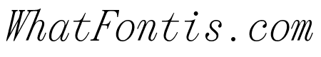 Panama Monospace Italic