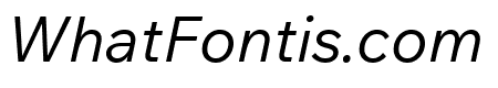 Wix Madefor Text Italic