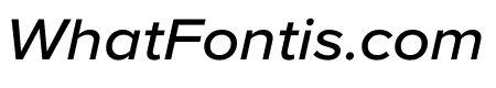 Proxima Nova Wide Medium Italic