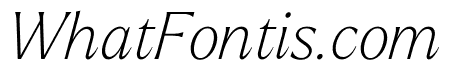 Larken Thin Italic