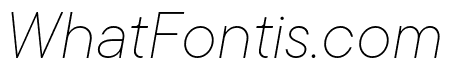 TT Commons Pro Thin Italic