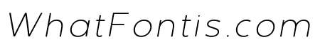 DelRay Italic   Thin