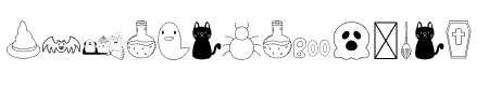 Hello Halloween Dingbats