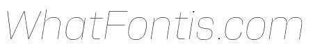 Alfabet Hairline Italic