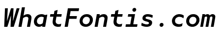 Azo Mono Medium Italic